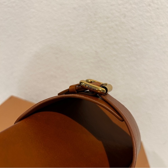 Chloé Jeannette Platform Slide Sandals in Ginger Brown, Size 40, New in Box - Picture 9 of 14